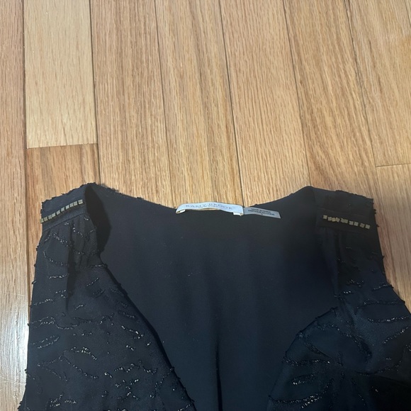 Ramy Brook Elegant Black and Gold Sleeveless Dress Size 0 - Picture 6 of 10